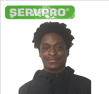 Jawuan, SERVPRO of Southeast Memphis employee, black shirt, white background